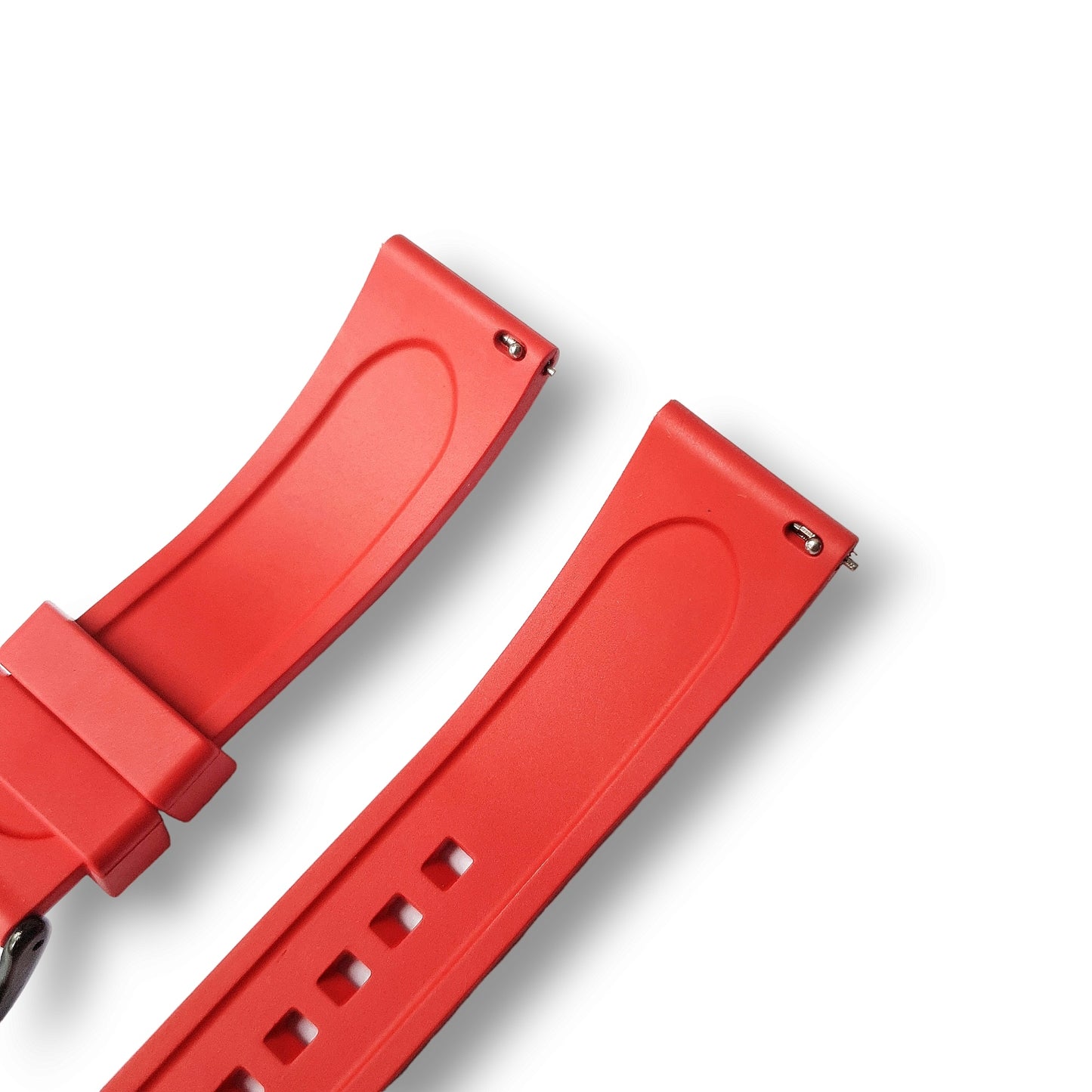Red FKM Rubber Strap - Black Buckle (Liberty Series)