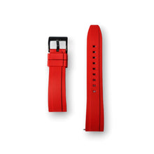 Load image into Gallery viewer, Red FKM Rubber Strap - Black Buckle (Liberty Series)
